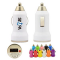 Bullet USB Car Charger - White